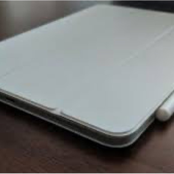 iPad Pro Vegan Suede Smart Folio Cover by Apple White EUC - Picture 11 of 11